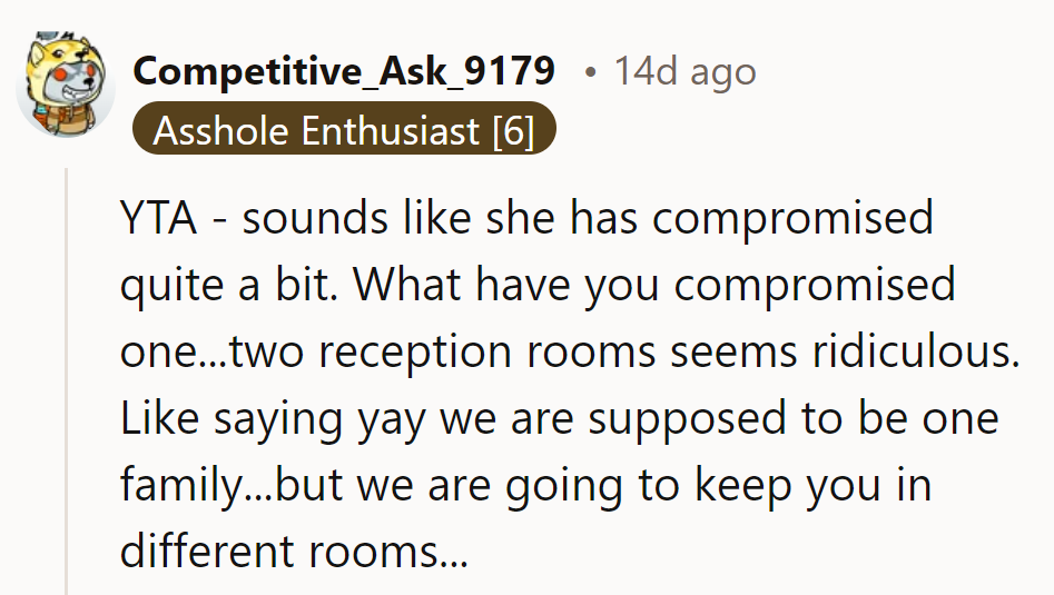 As if having a single wedding reception isn't stressful enough...