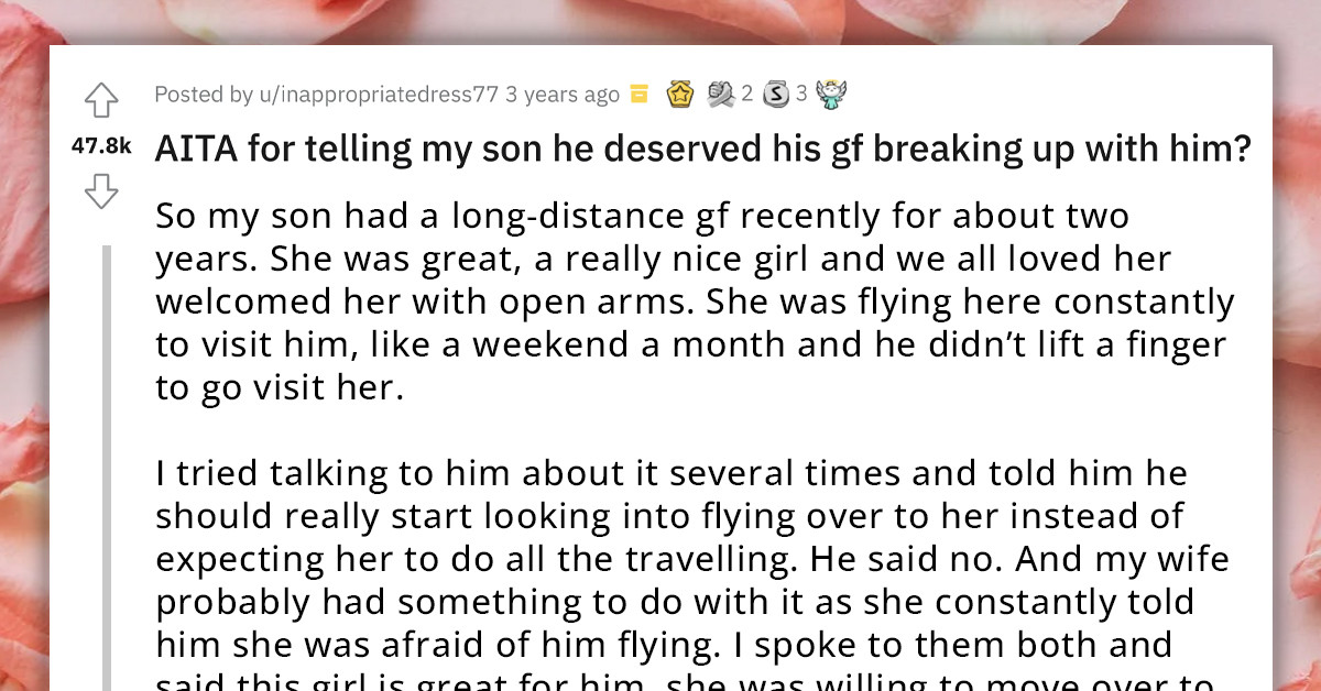 Dad Calls Out Son For Not Treating His Girlfriend Properly, Tells Him He Deserves Being Dumped