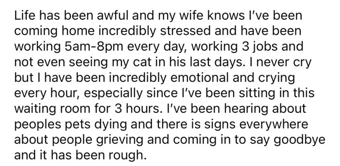 The OP has been having a hard time coping with the possibility of losing her beloved friend.