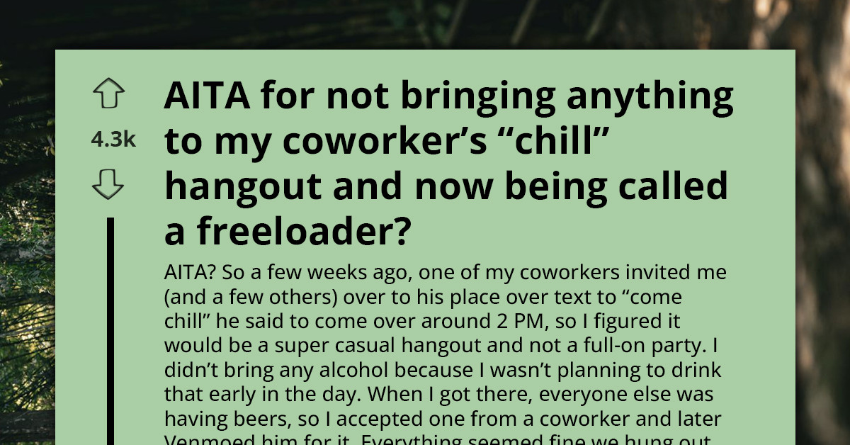 Man’s Empty-Handed Visit To A Chill Hangout Might Cost Him His Halloween Party Invite