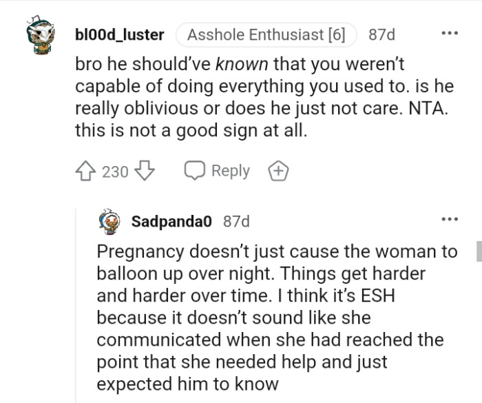 Pregnancy doesn't just cause the woman to balloon up over time