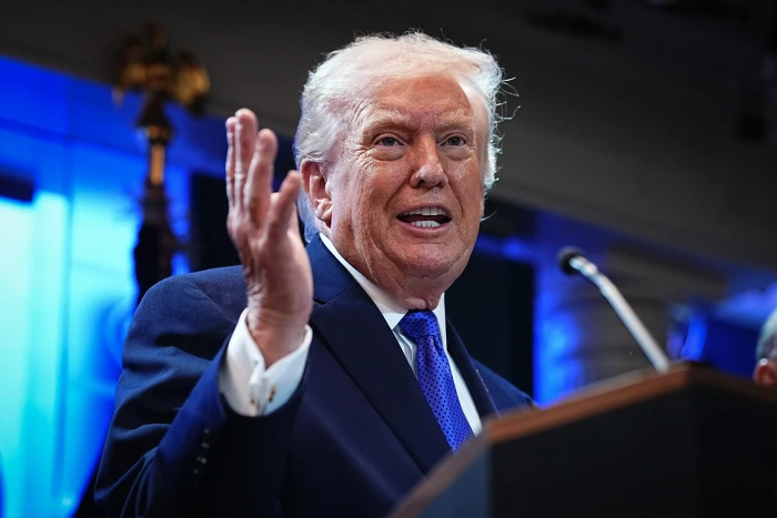 Secret Service agents confront an armed intruder at Mar-a-Lago in Palm Beach.