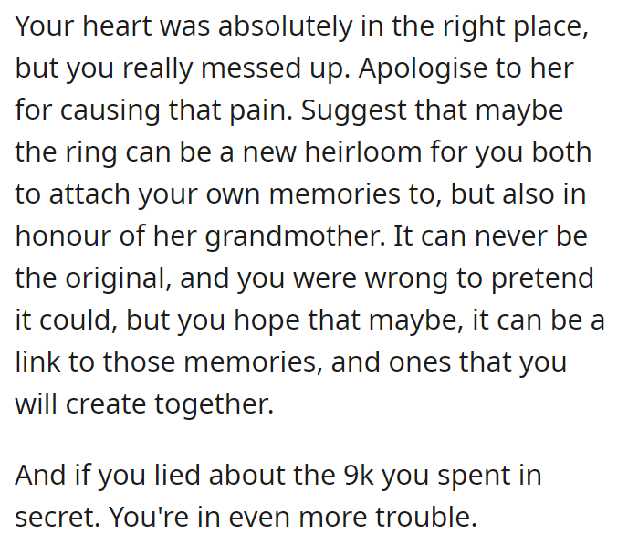 People did say that he had good intentions, which is what we think too.