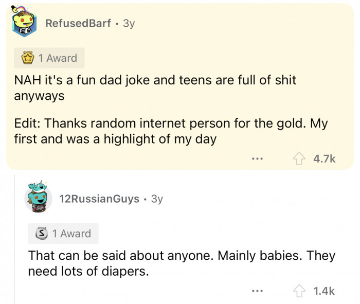 Babies are on a whole other level.