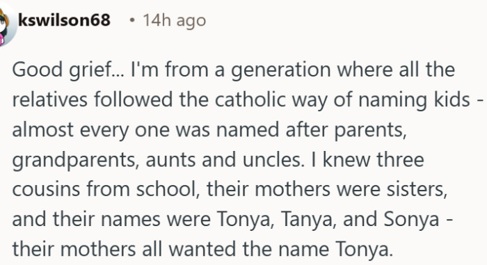 Naming children after parents and grandparents was a recipe for total confusion