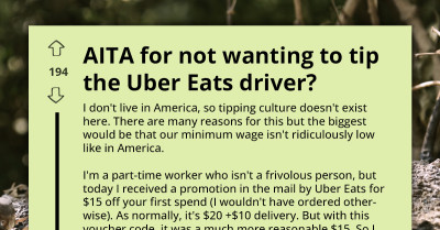 Uber Eats Driver Delivers Food To The Wrong Address And Woman Is Shocked When He Asks For A Tip Anyway