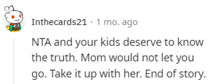 The kids deserve to know