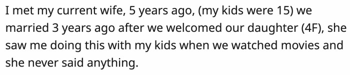 OP eventually got married, and they had a daughter. He still continued watching movies the way he and his twins did.