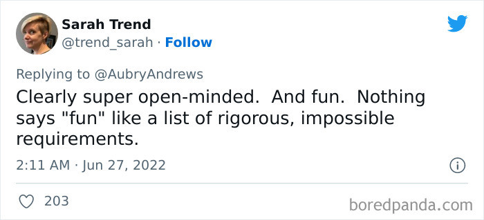 16. A list of rigorous, impossible requirements