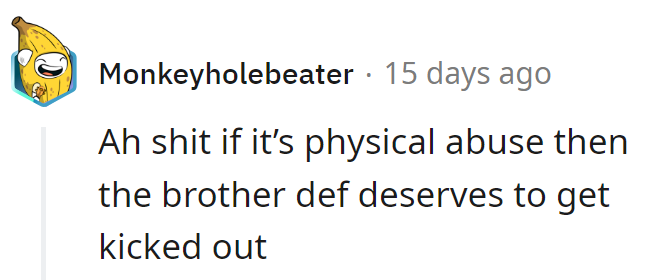 Looks like the brother got a boot in more ways than one.