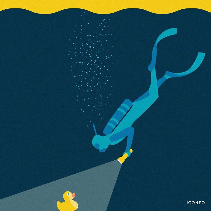 21. What if humans dive deep into the sea and all they find is trash?