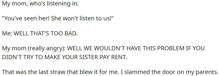 OP gets blamed for financial problems