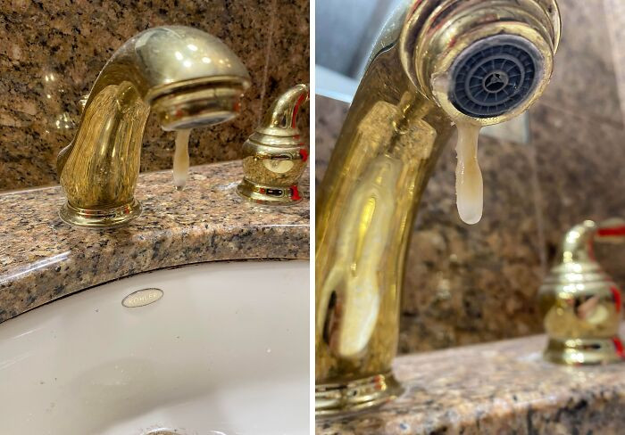 "It’s Coming Out Of My Faucet In My Newly Bought Home. These Faucets Saw Little Use Before I Bought The House"