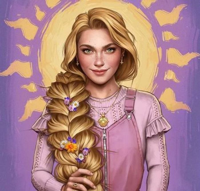 3. Here is the modern version of the lettuce queen, Rapunzel