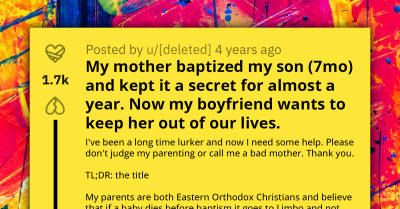 Grandma Secretly Baptizes Grandson Against Daughter's Wishes, Gifts Them The Baby's Baptismal Certificate During Christmas