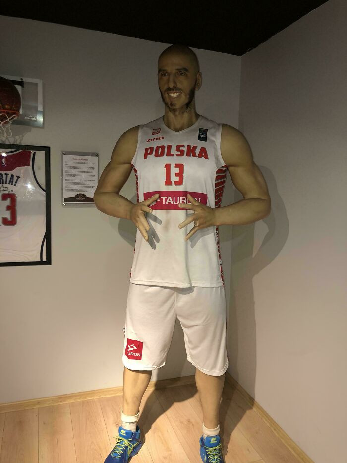 "Marcia Gortat Wax Sculpture"