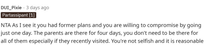 People are telling him that he's NTA and that he is being quite reasonable with his request.