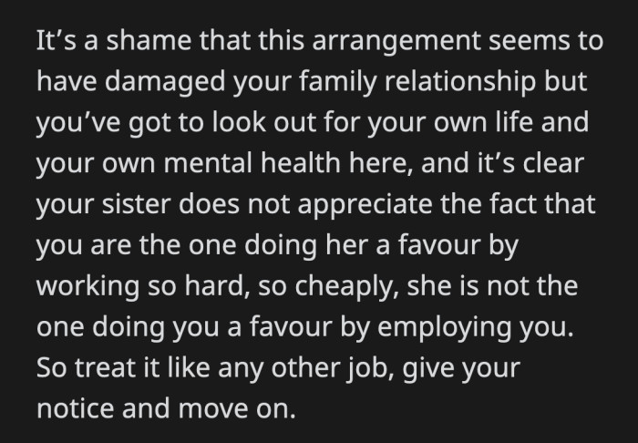 She would be a nightmare for human resources if she behaved like this.