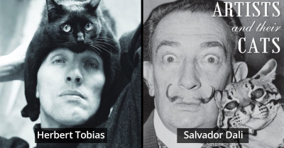 A Sneak Peek Into A Book Featuring 50 Famous Artists And Their Beloved Cats