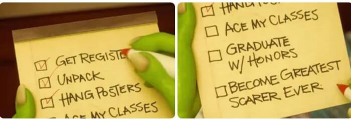 2. Write down tasks you want to complete as soon as you think of them.