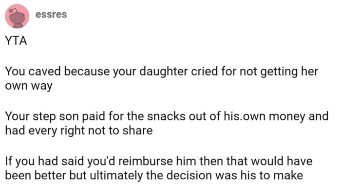 Maybe OP would have been less of an AH if she had offered to reimburse him instead of manipulating and forcing him to share