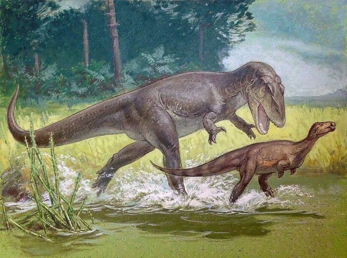 This Piece Of Paleoart By William D. Berry Made Around The 60s