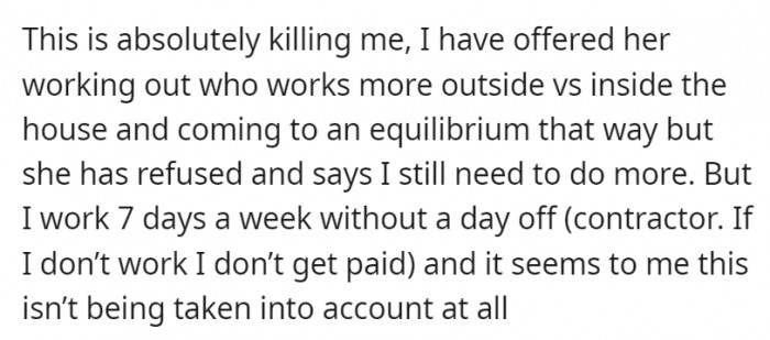 OP feels that his wife isn't taking his schedule into consideration at all