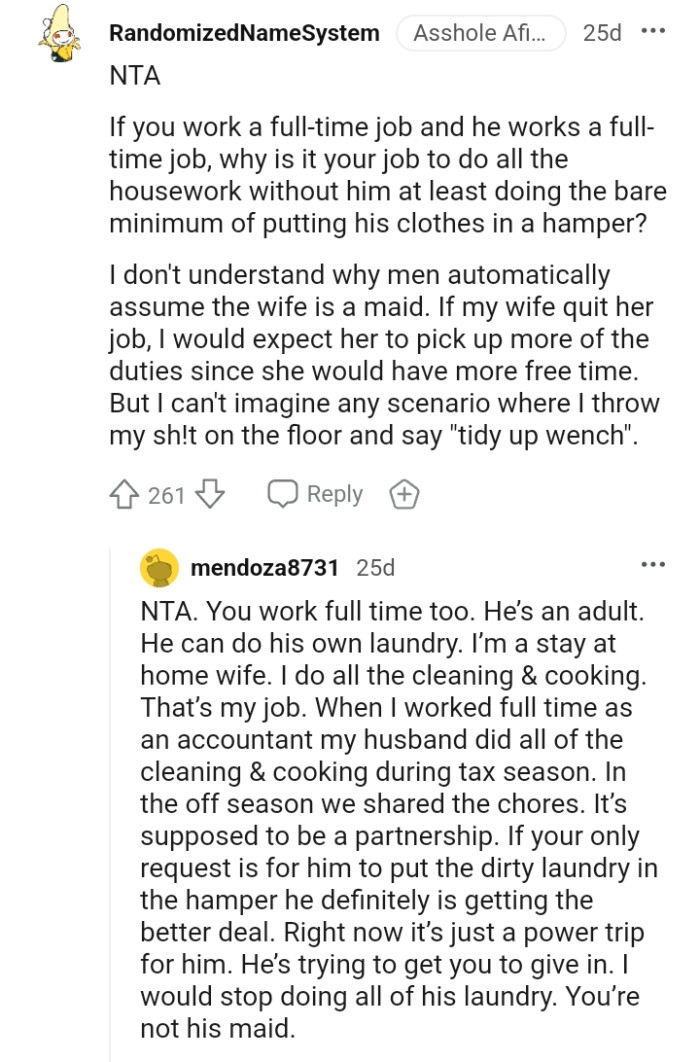 Why would anyone just throw their clothes on the floor and expect neat ones?