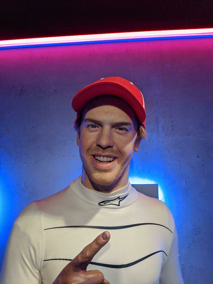 "Sebastian Vettel Wax Figure At The Madame Tussauds Amsterdam"