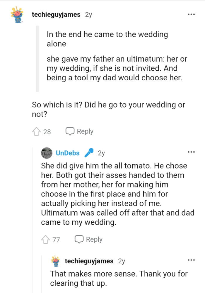 The ultimatum was called off after that