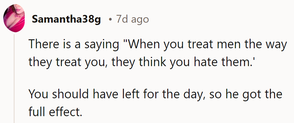 Looks like he's in for a lesson in reciprocity! Next time, she might just give him the full experience.