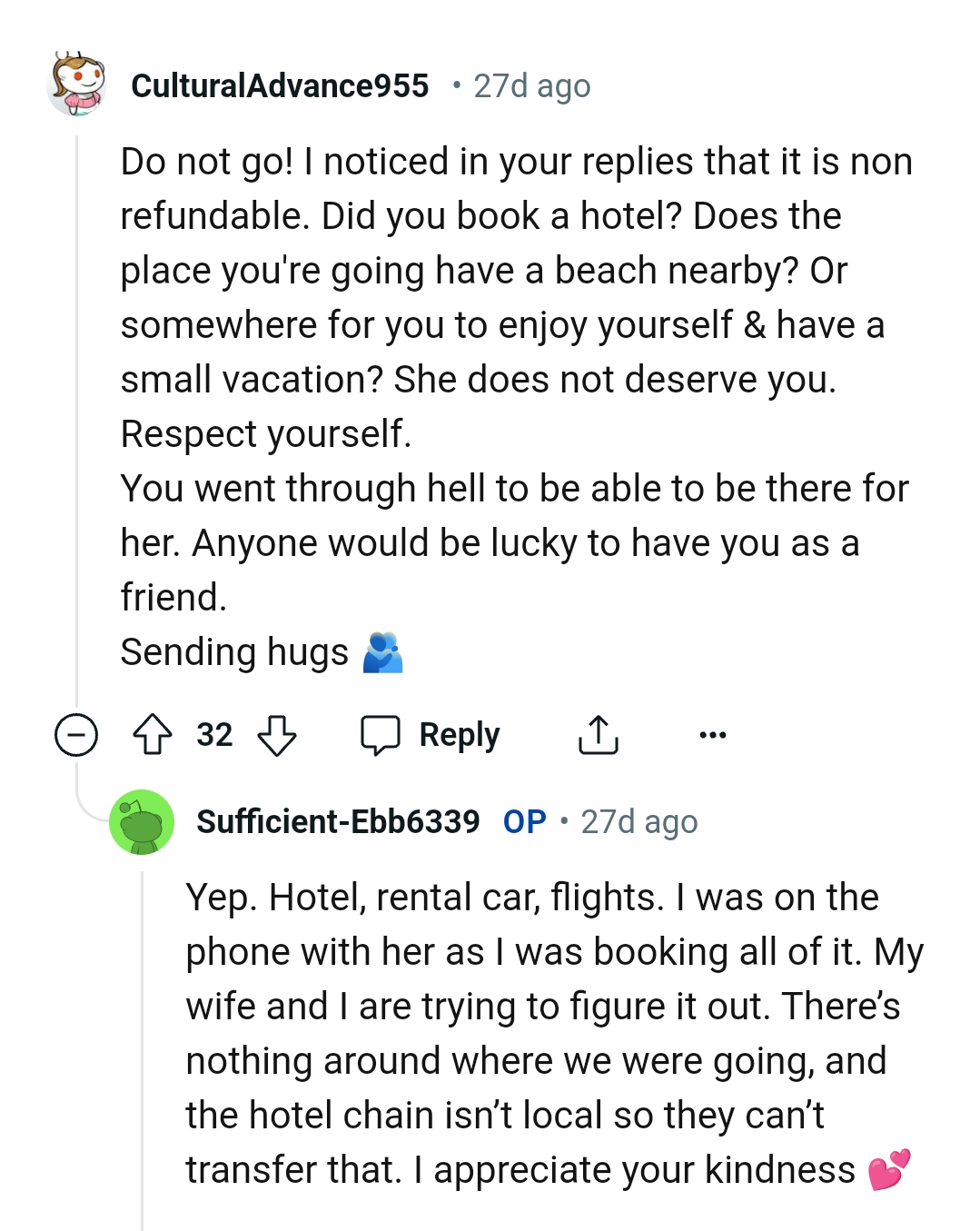 The OP should just respect herself since her friend doesn't deserve her