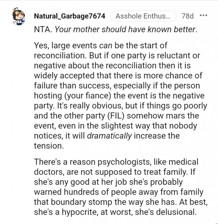 Your Mother Should Have Known Better