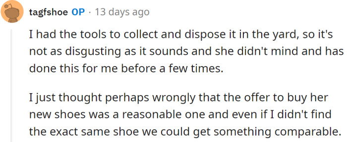 The OP further explained: