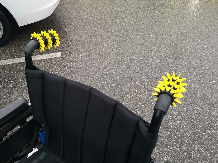 "I Made These Spikes To Stop "Helpful" People From Grabbing Me Without Consent"