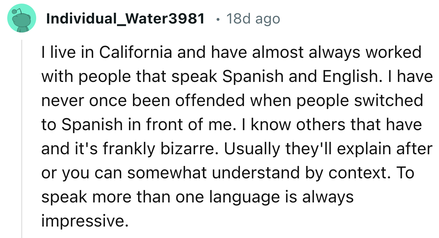 Never Being Offended By Another Language In Their Life