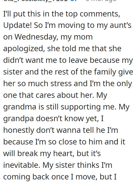 OP posted an update: