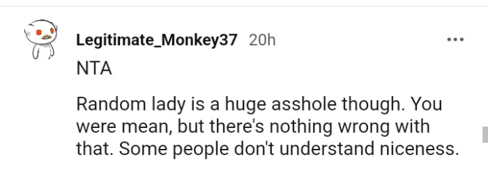 Some people don't understand niceness