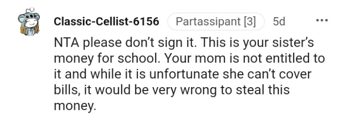 It would be very wrong to steal this money