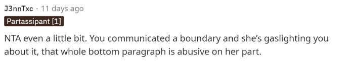 It seems like everyone was agreeing that his girlfriend was definitely wrong, and there are some abusive aspects in his story regarding her.