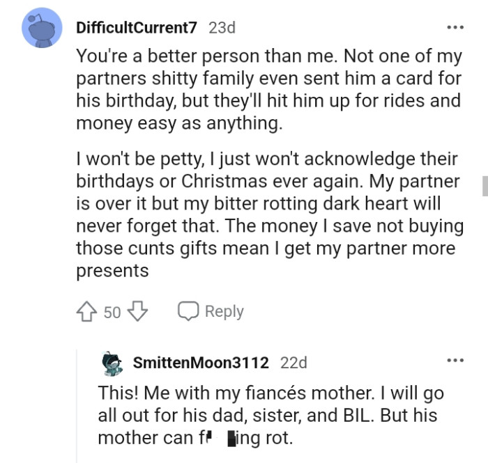 This Redditor admits OP is a better person than they are