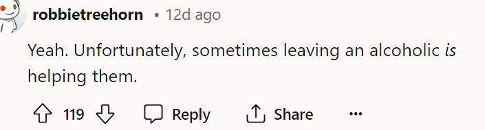 In fact, this might actually be what helps all alcoholics, honestly.