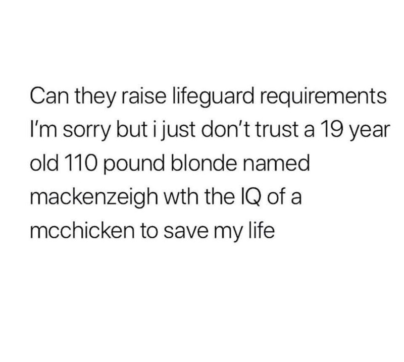 24. Mackenzeigh the lifeguard