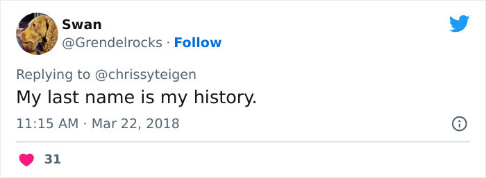 7. Last Name is History