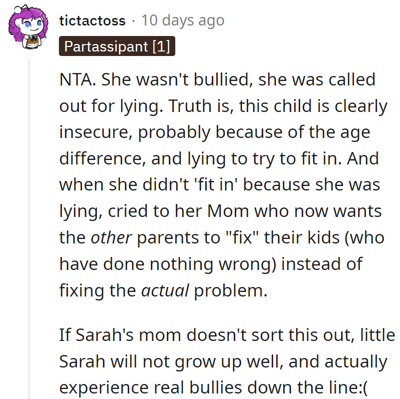 Sarah's fiction needs a fact-check, not a sequel. Mom needs to rewrite the ending before Sarah gets lost in the story.