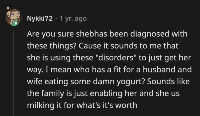 OP reassured Redditors that her MIL was diagnosed by professionals for her mental health issues