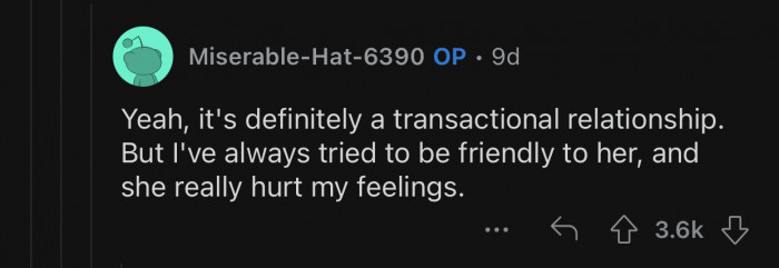 Sometimes being friendly doesn't pay off.