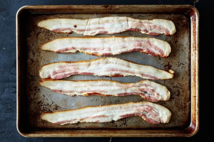 36. Bake your bacon instead of pan-frying it.