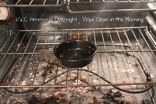 Overnight oven cleaner