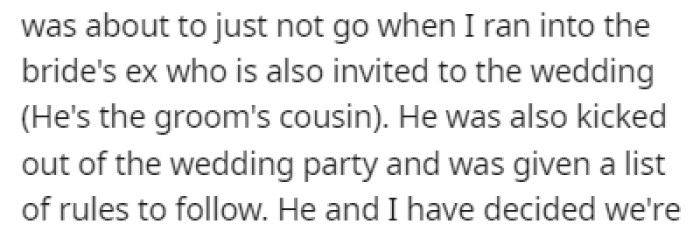 OP Was Just About to Give Up on the Wedding When She Ran into the Groom's Cousin, Who's Also the Bride's Ex